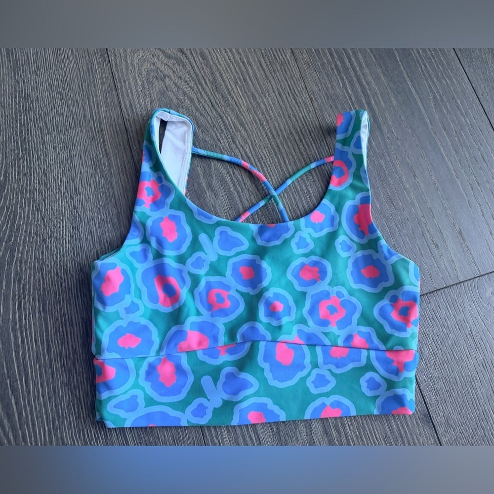 Exotica ExoticAthletica Strappy Sports Bra Animal Print Size Small